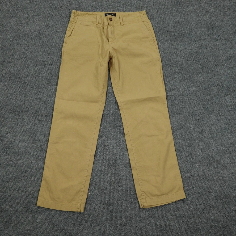 American Eagle Chinos Mens 30x30 Khaki Original Straight Leg Cotton Pants
